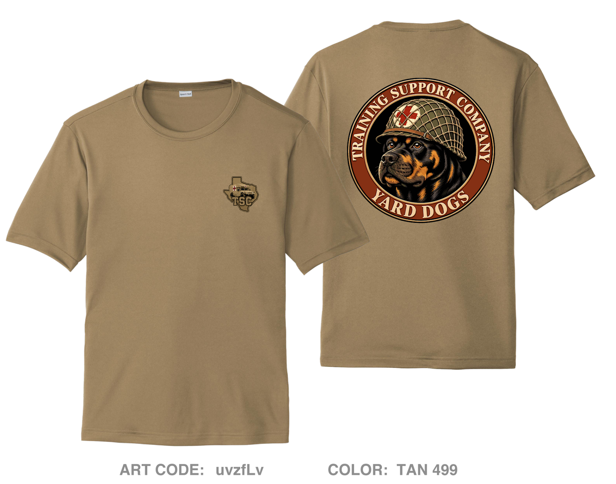 Training Support Company Yard Dogs Hi-Tech Performance Unisex SS Tee - uvzfLv