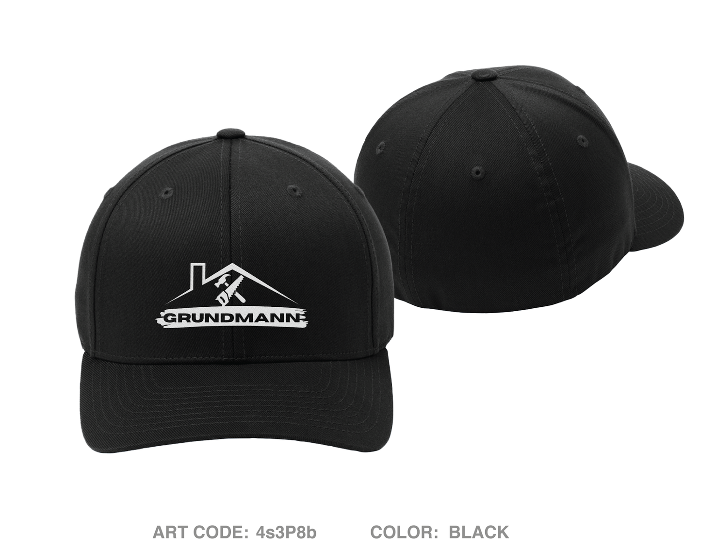 Grundmann Builders Embroidered Flexfit Cap - 4s3P8b