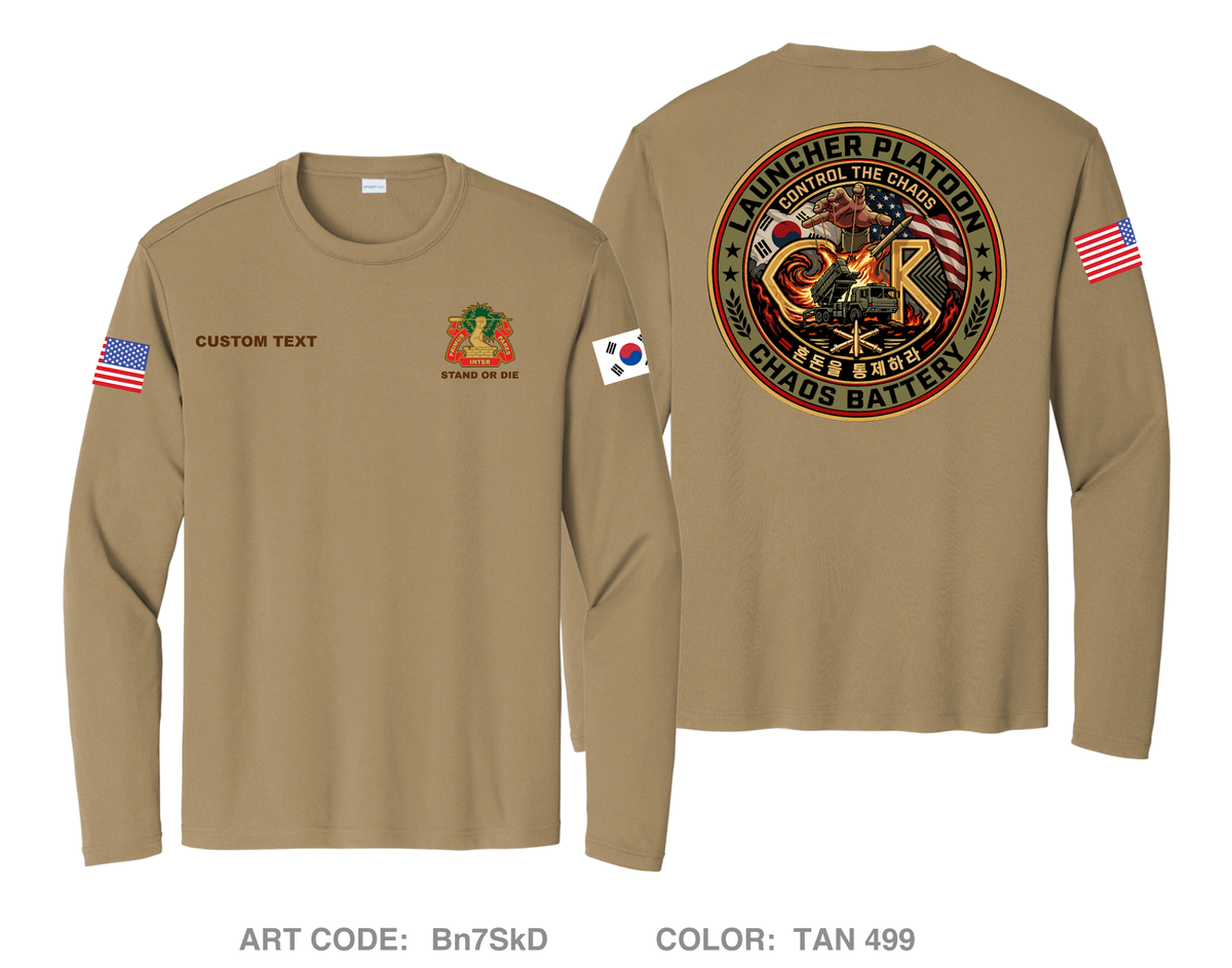 CUSTOM Charlie Battery, 2-1 ADA BN Hi-Tech Performance Unisex LS Tee - Bn7SkD