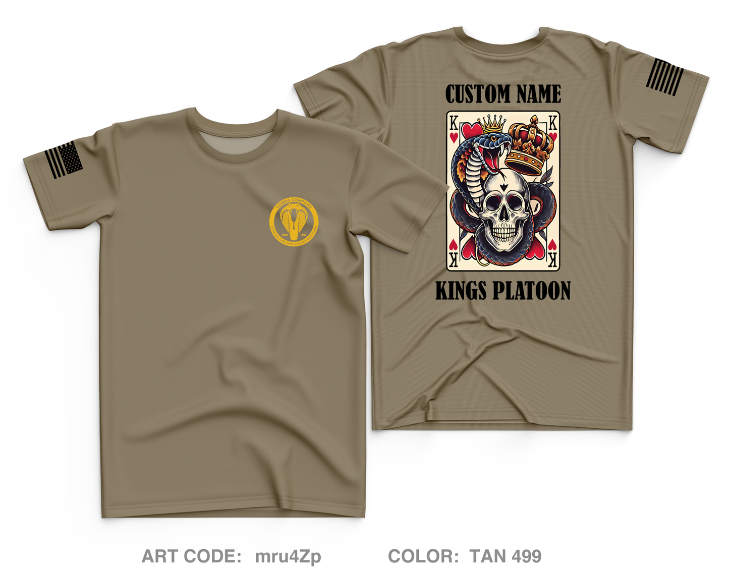 CUSTOM Kings Platoon Charlie Company 305th MI BN Core Men's SS Performance Tee - mru4Zp