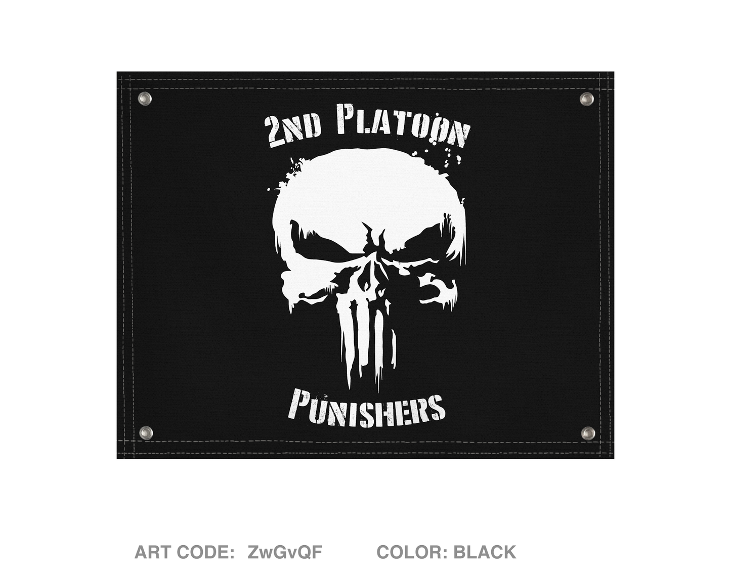 2nd Platoon Punishers Banner Flag - ZwGvQF