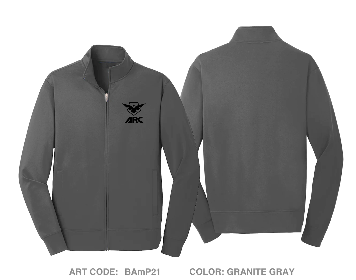 Armaments Research Company Hi-Tech Performance Full-Zip Fleece Jacket - BAmP21