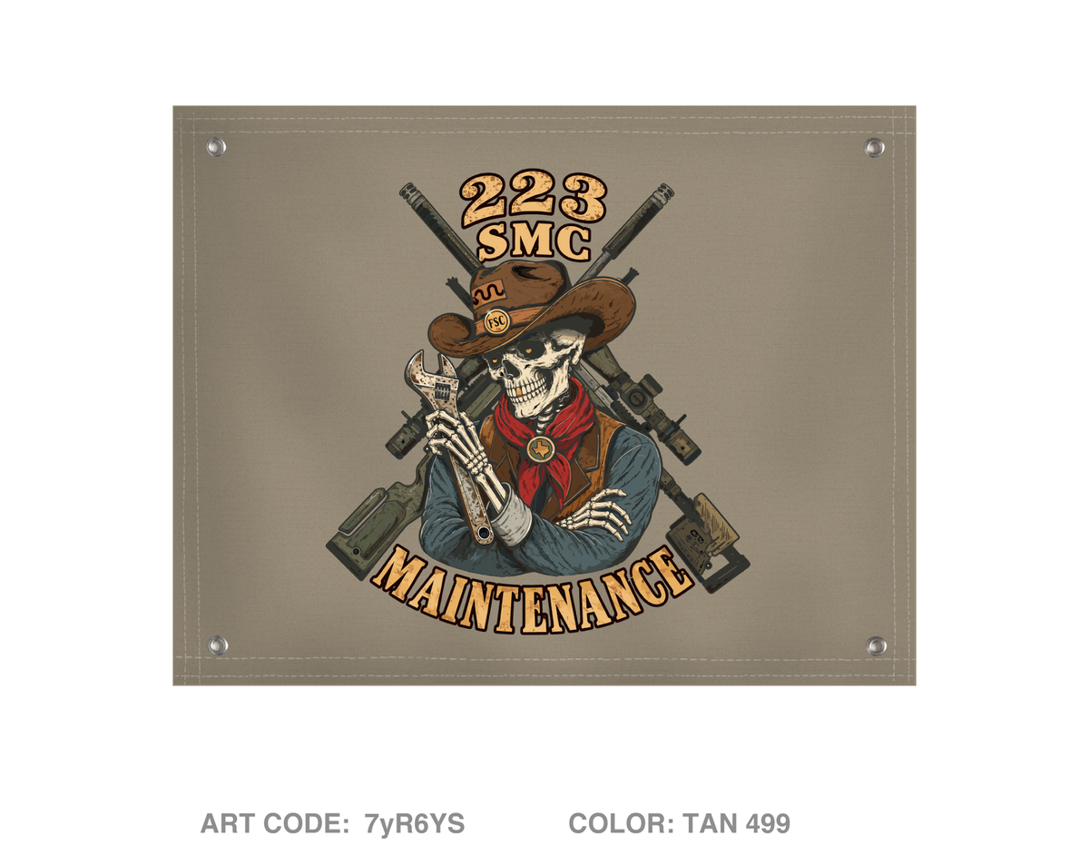 223rd Support Maintenance Company Banner Flag - 7yR6YS