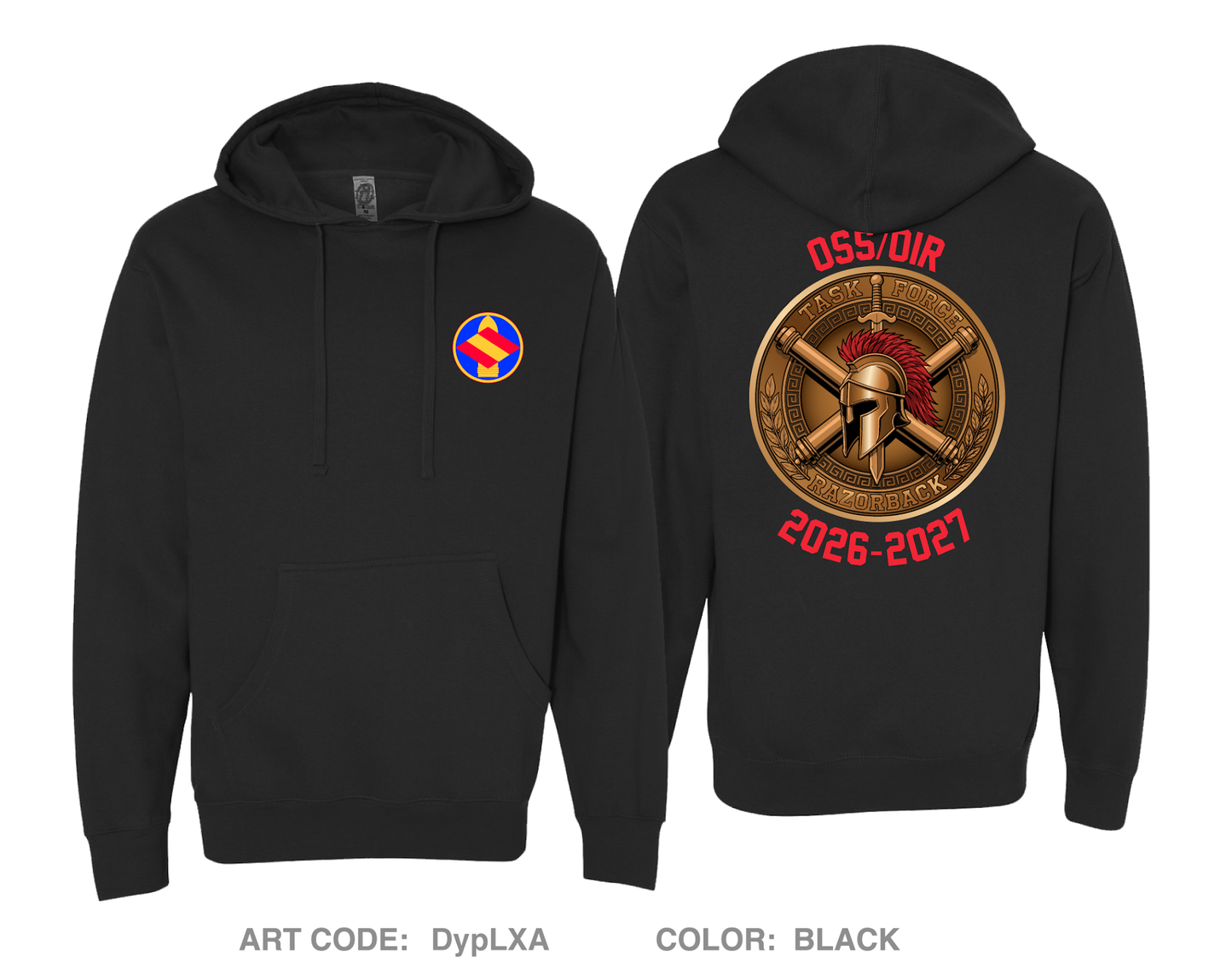 HHB 142nd Field Artillery Brigade Comfort Unisex Hooded Sweatshirt - DypLXA