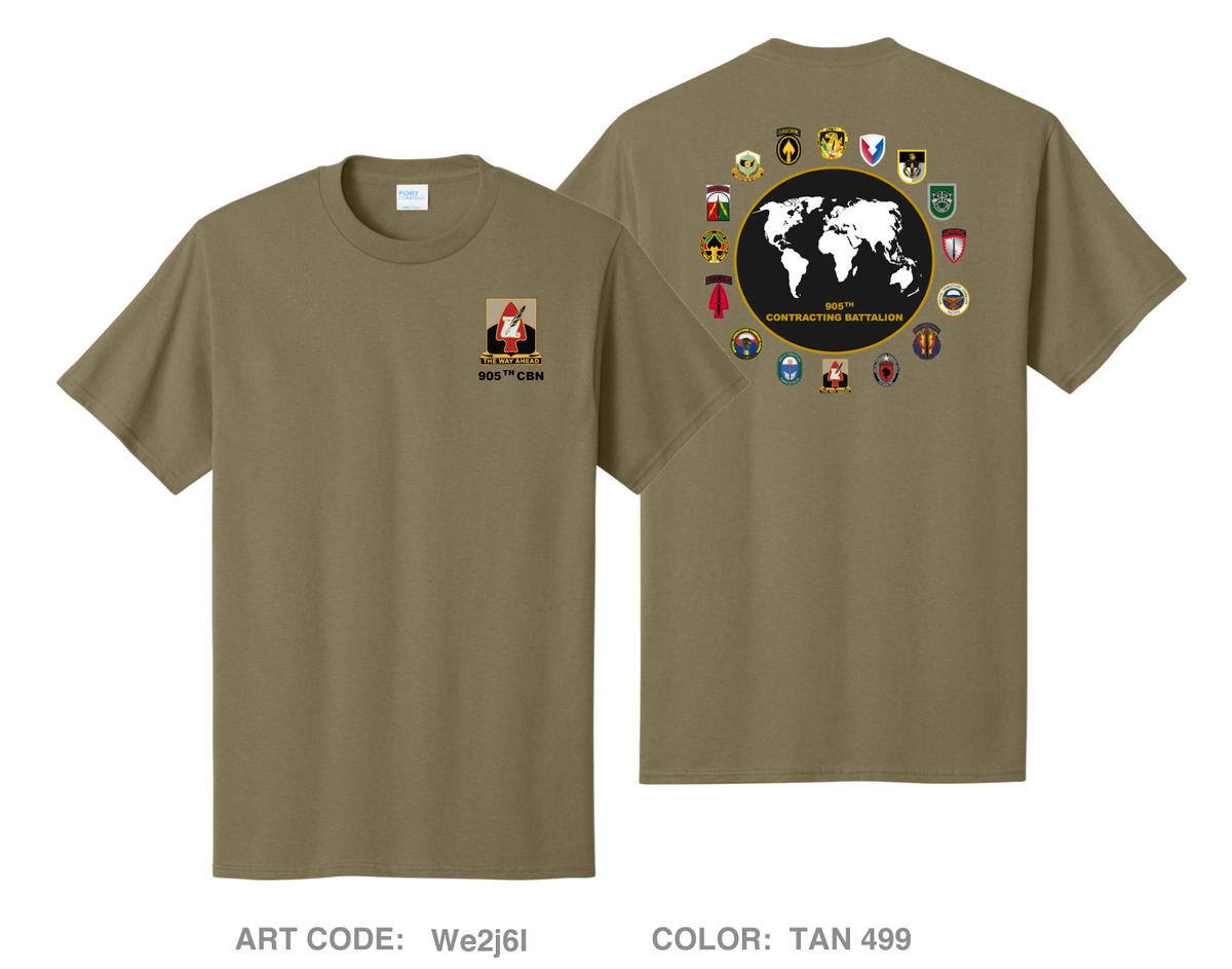 905th Contracting Battalion Comfort Unisex Cotton SS Tee - We2j6I
