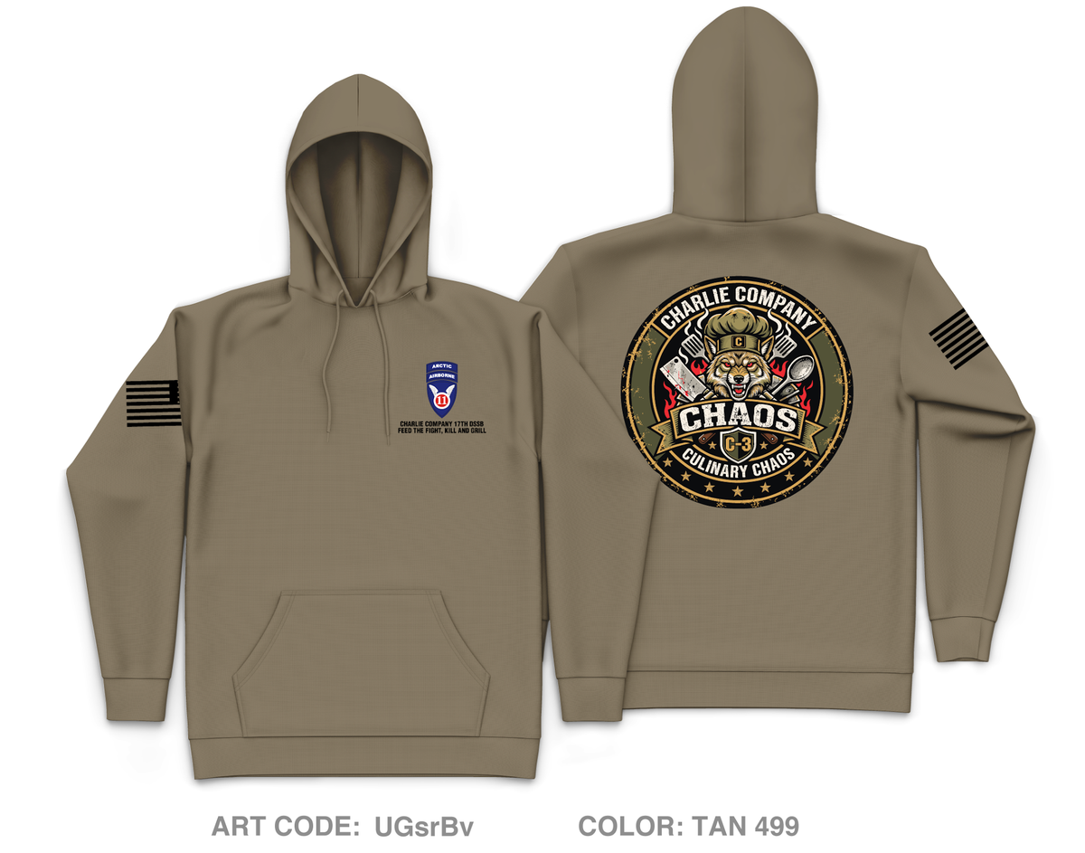 Charlie Company, 17th DSSB Core Men's Hooded Performance Sweatshirt - UGsrBv