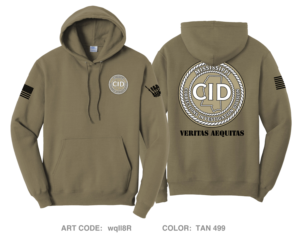 Mississippi Department of Corrections CID Comfort Unisex Hooded Sweatshirt - wqIl8R