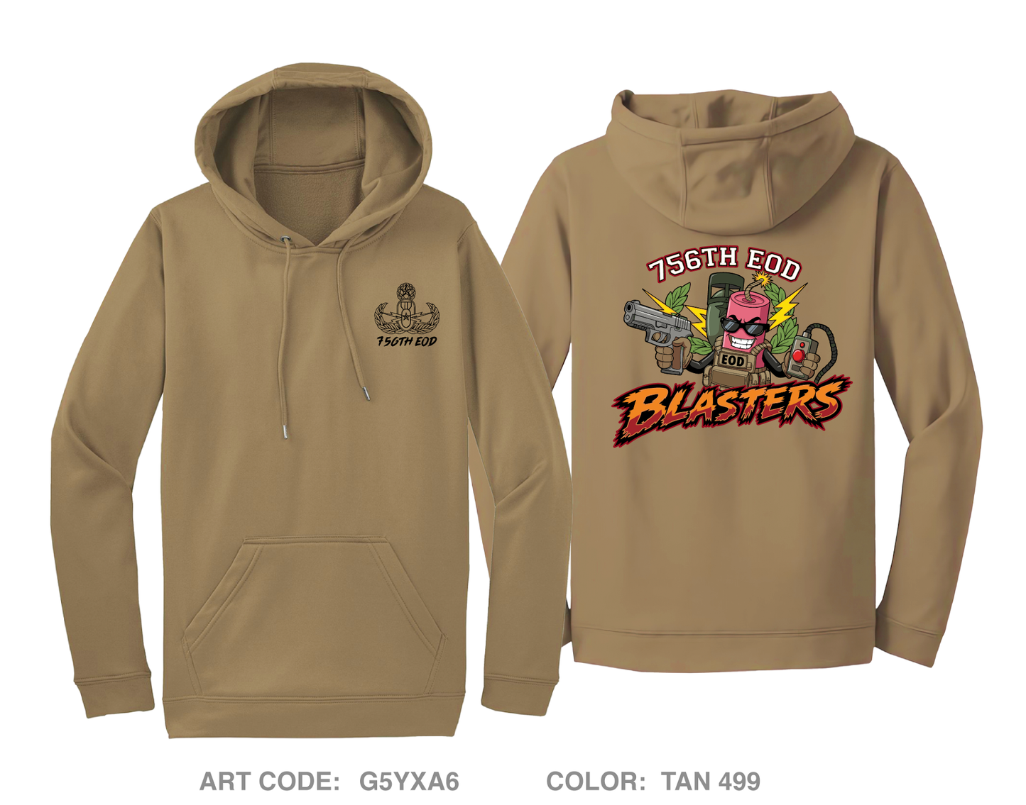 756 EOD Company Hi-Tech Performance Hoodie - G5YXA6
