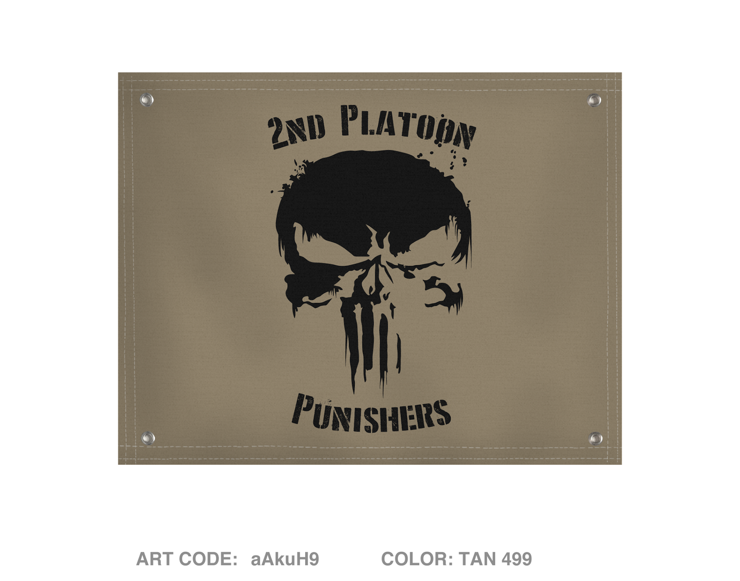 2nd Platoon Punishers Banner Flag - aAkuH9