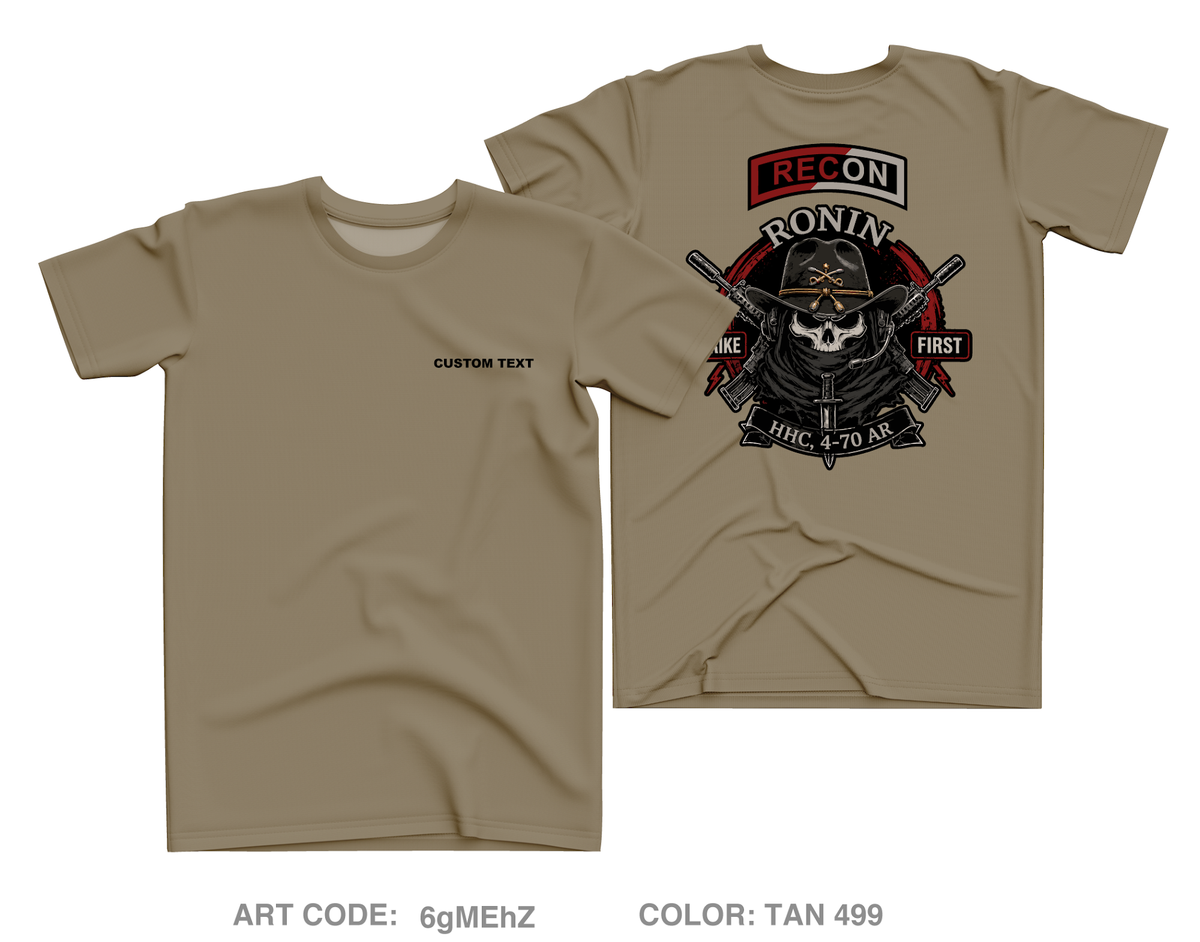 CUSTOM RECON 4-70AR Core Men's SS Performance Tee - 6gMEhZ