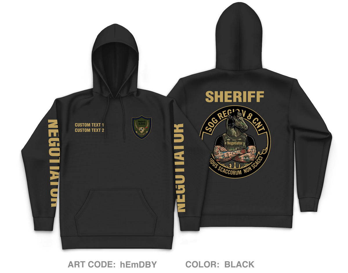 CUSTOM Region 8 HNT Core Men's Hooded Performance Sweatshirt - hEmDBY