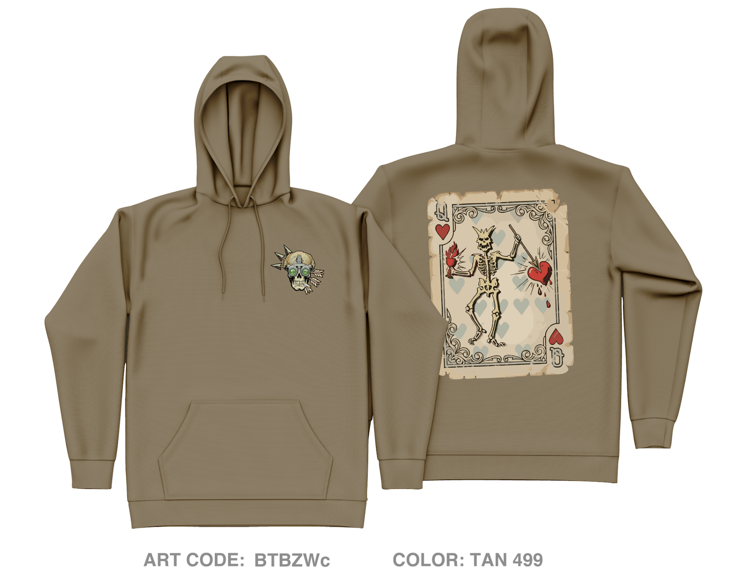 Trench line gear Core Men's Hooded Performance Sweatshirt - BTBZWc