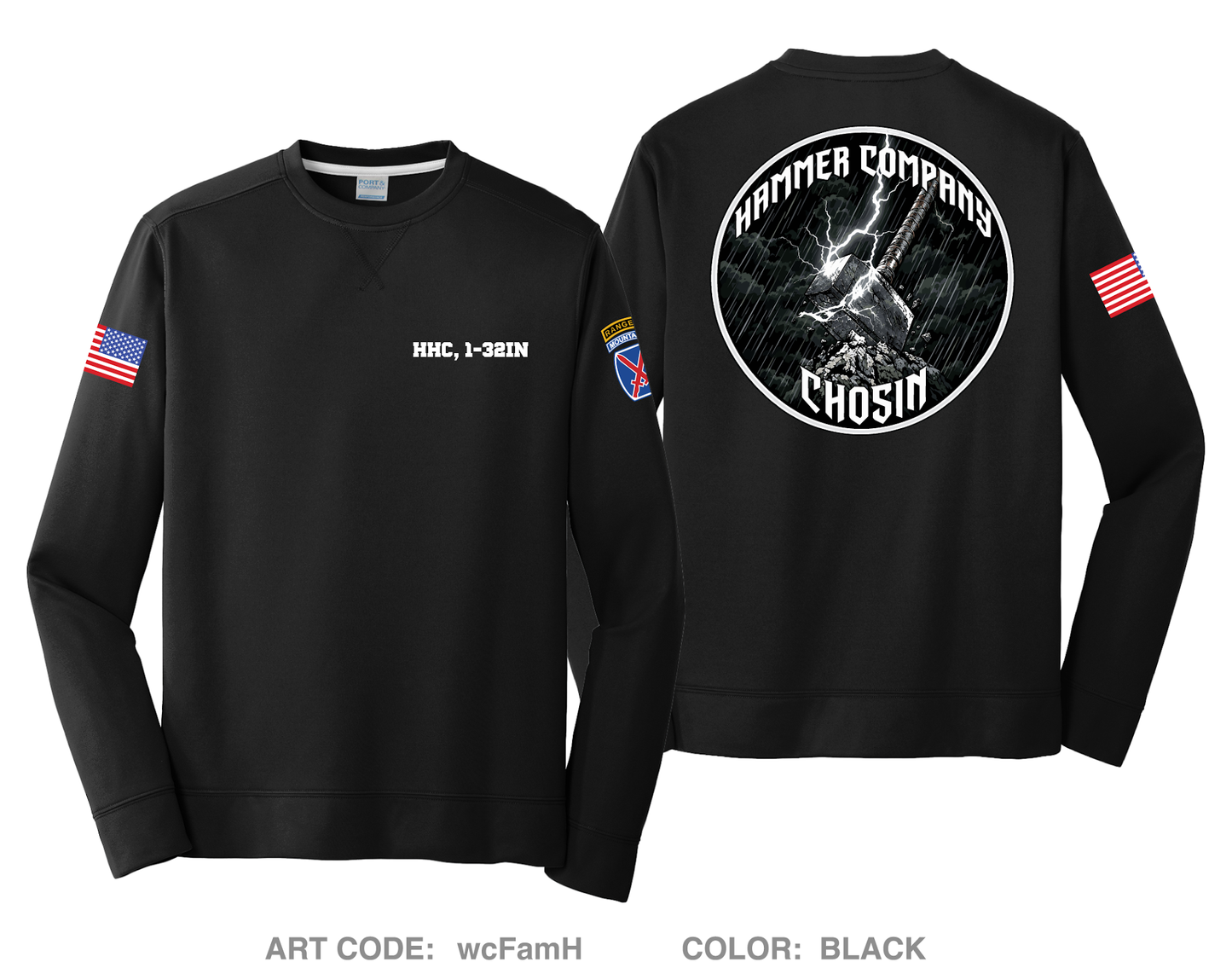 HHC, 1-32IN HI-Tech Performance Crewneck Sweatshirt - wcFamH
