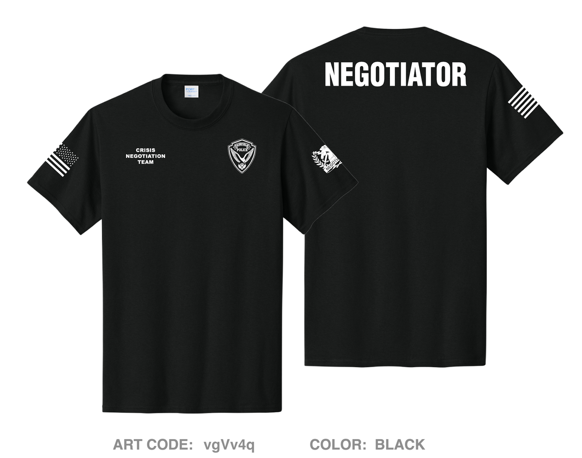Crisis negotiations unit Comfort Unisex Cotton SS Tee - vgVv4q