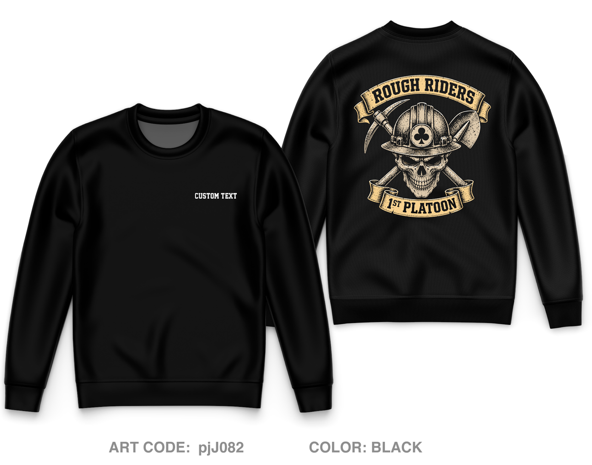 CUSTOM 130th ESC 1st PLT Core Men's Crewneck Performance Sweatshirt - pjJ082