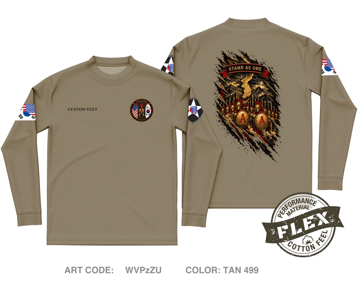 CUSTOM A CO, 194th DSSB Core Men's LS Flex Performance Tee - WVPzZU