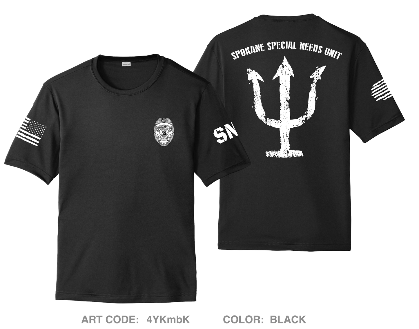 WA Department of Corrections Hi-Tech Performance Unisex SS Tee - 4YKmbK