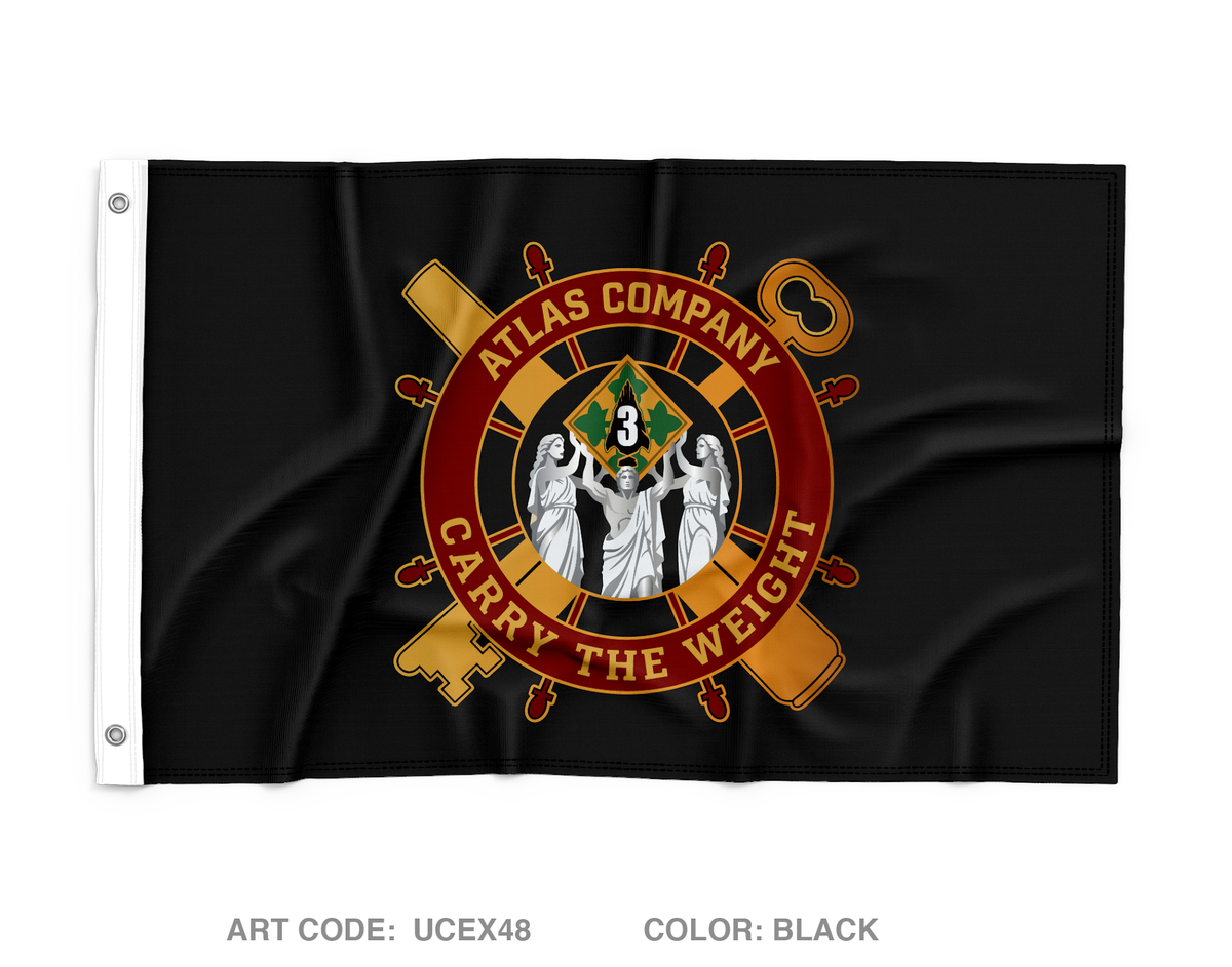 Atlas Company, 64th BSB Wall Flag - UCEX48