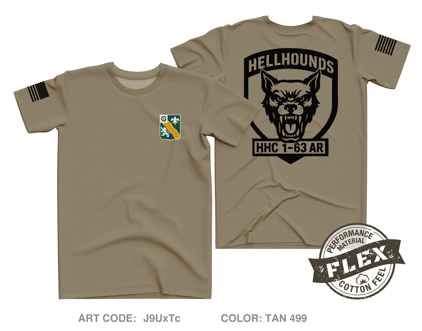 HHC 1-63 AR Core Men's SS Flex Performance Tee - J9UxTc