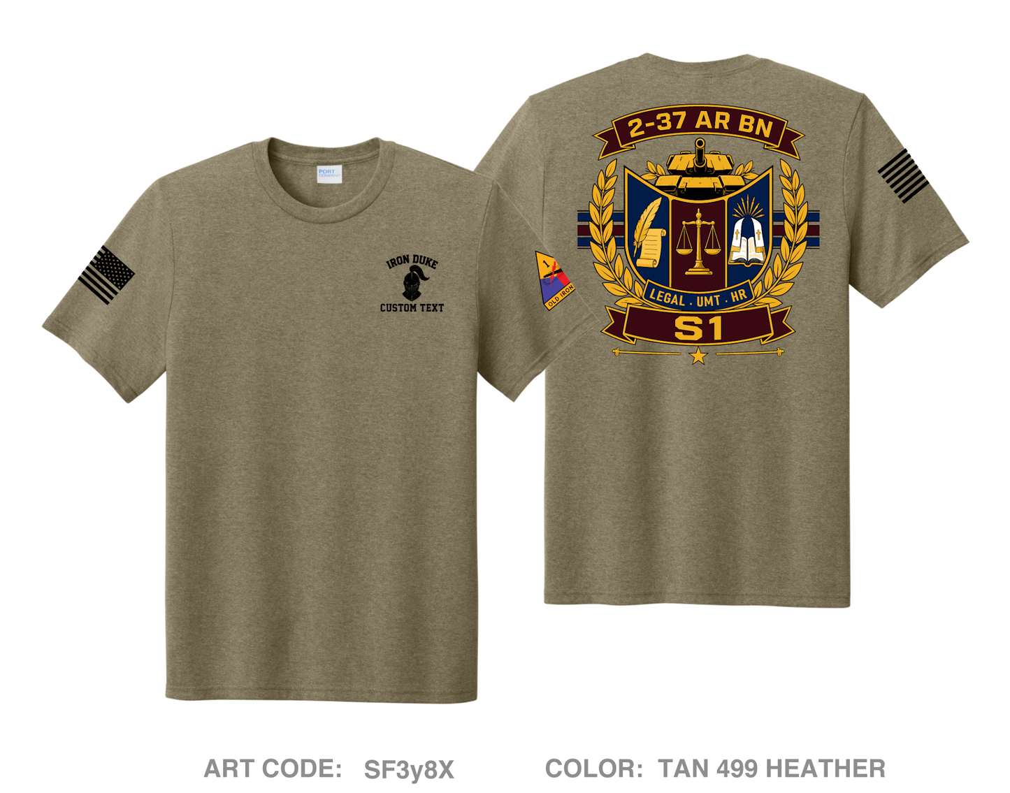 CUSTOM 2-37 AR BN Comfort Unisex Triblend SS Tee - SF3y8X