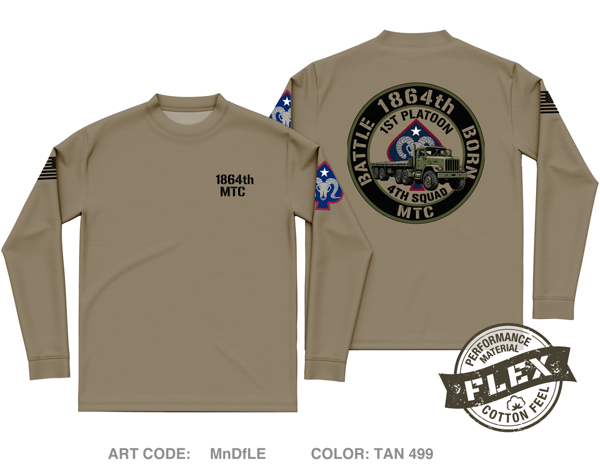 1864th mtc Fundraising Collection Core Men's LS Flex Performance Tee - MnDfLE