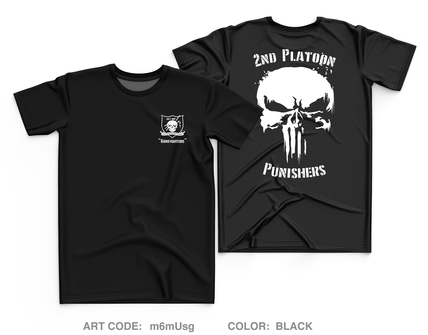 2nd Platoon Punishers Core Men's SS Performance Tee - m6mUsg