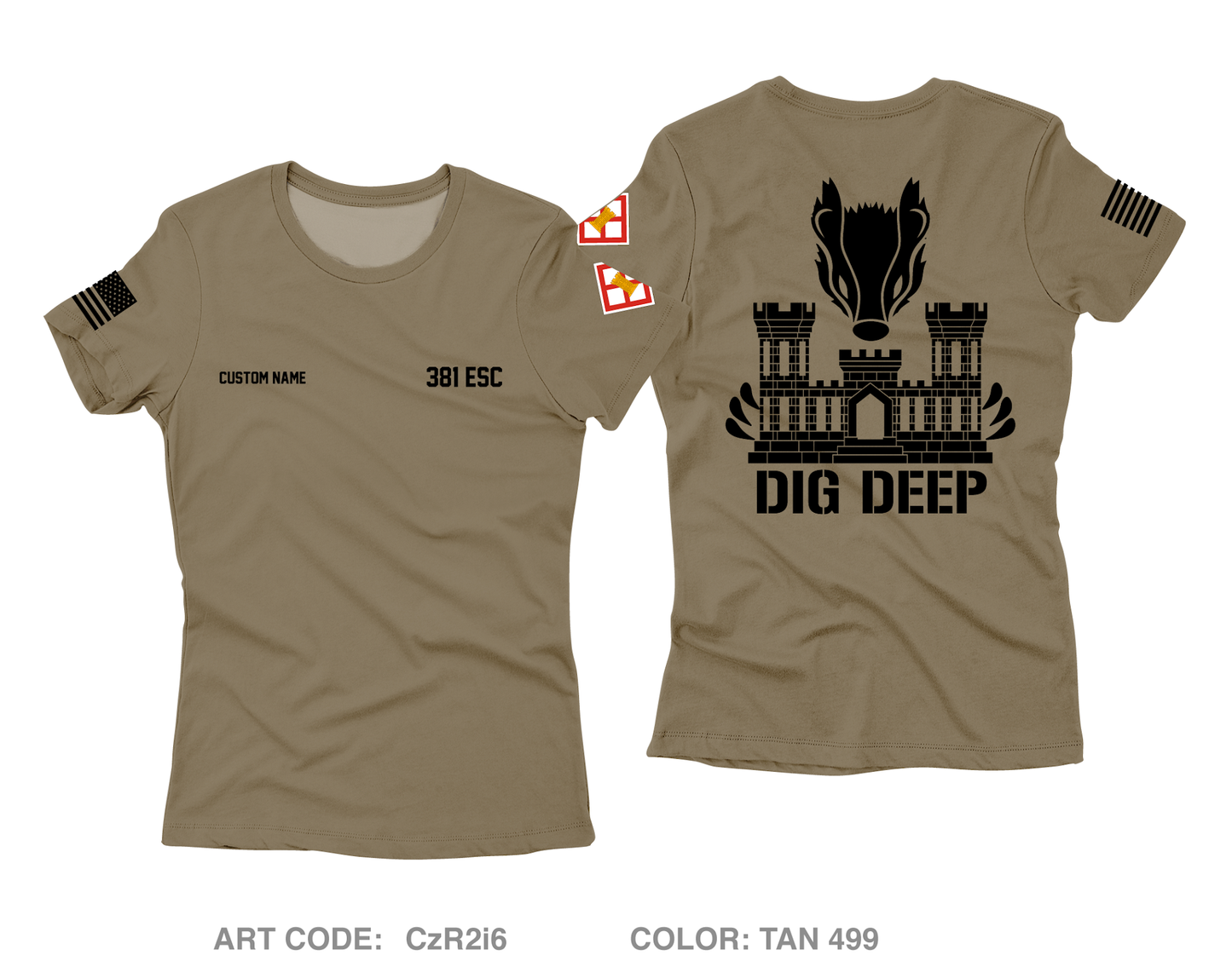 CUSTOM 381 ESC Core Women's SS Performance Tee - CzR2i6