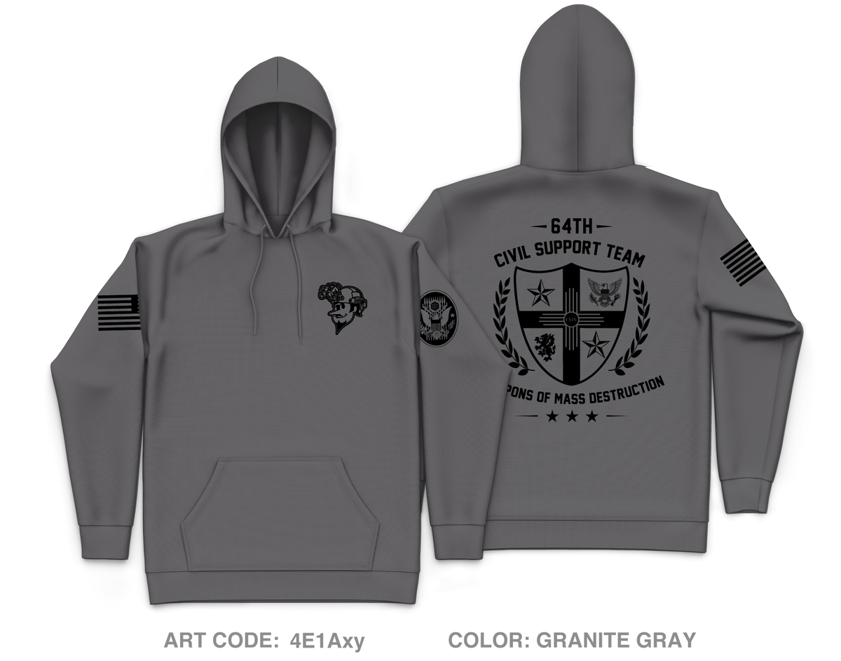 64th Weapons of Mass Destruction - Civil Support Team Fundraising Collection Core Men's Hooded Performance Sweatshirt - 4E1Axy