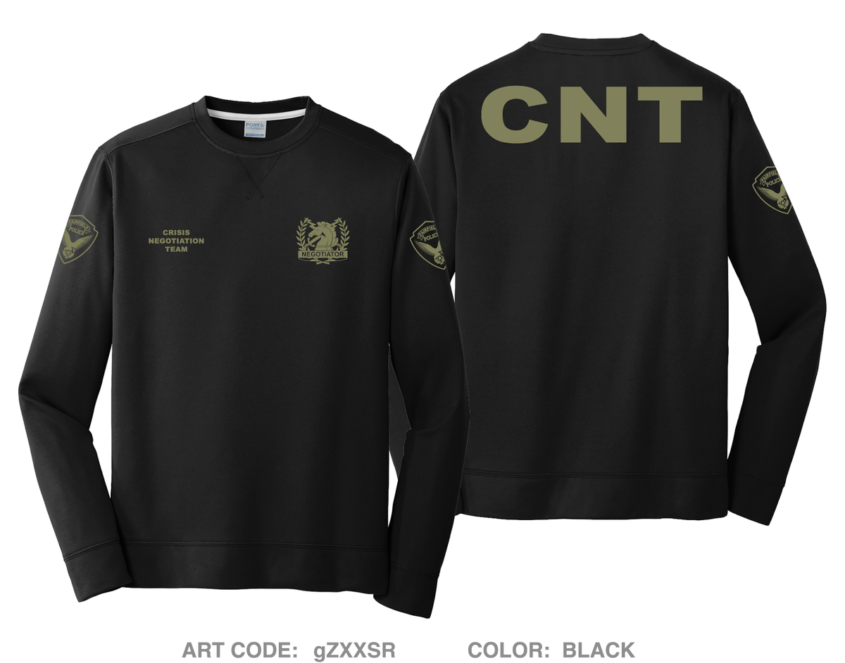 Crisis negotiations unit Hi-Tech Performance Crewneck Sweatshirt - gZXXSR