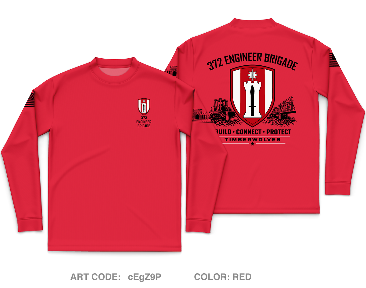 372nd EN BDE Core Men's LS Performance Tee - cEgZ9P