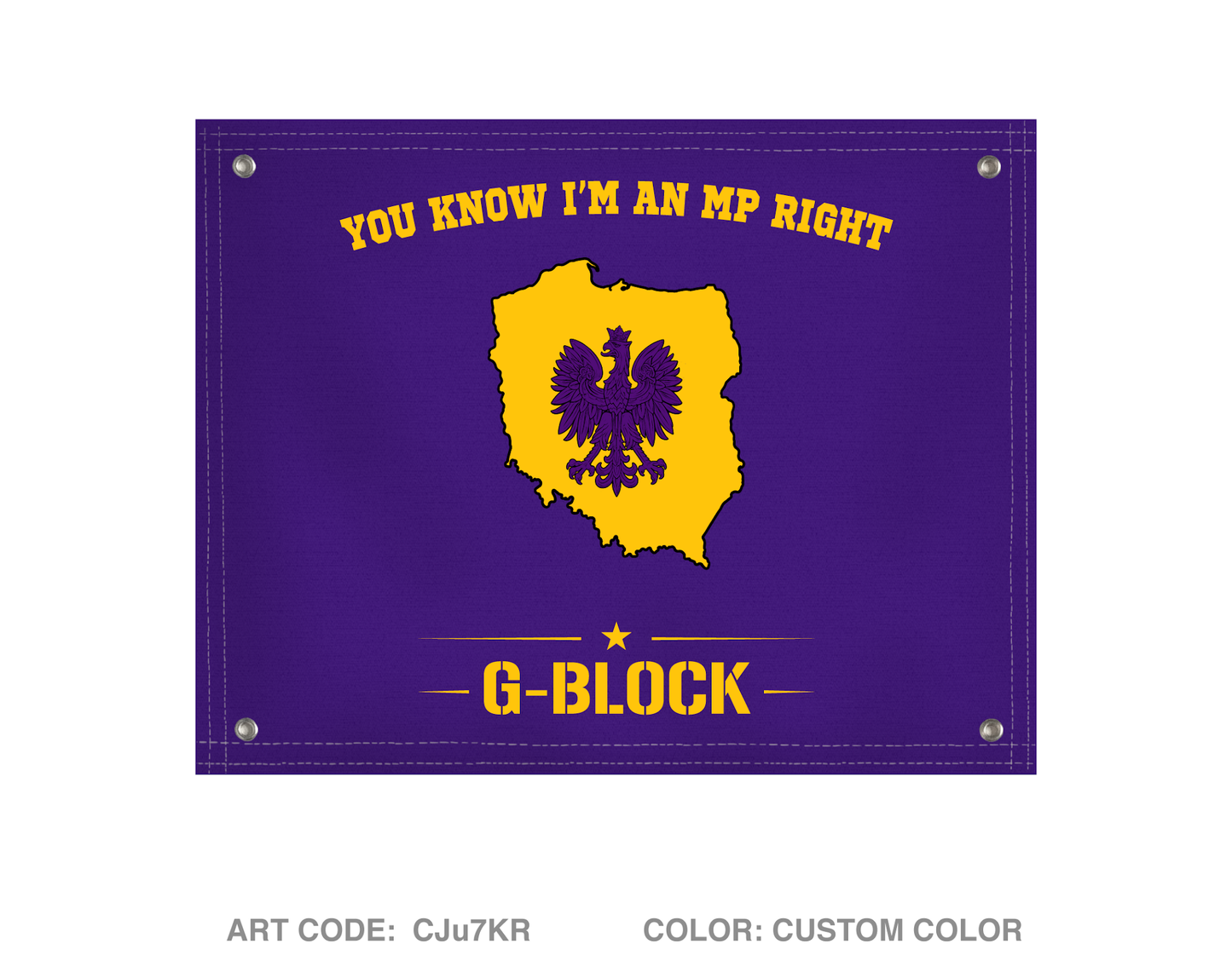 Glebokie Squad Banner Flag - CJu7KR