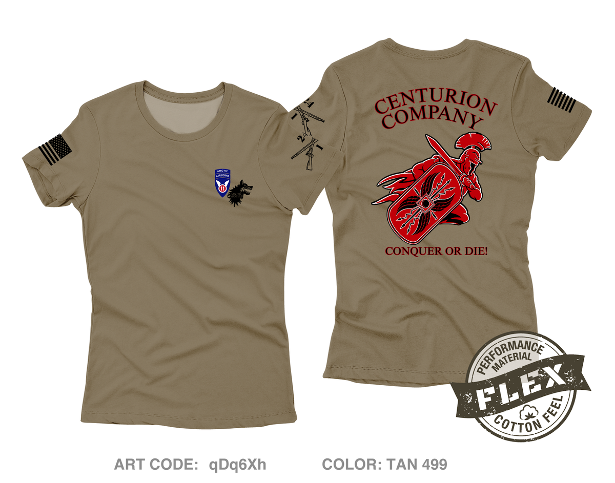 C Co. 1-24 (Centurions) Fundraising Collection Core Women's SS Flex Performance Tee - qDq6Xh
