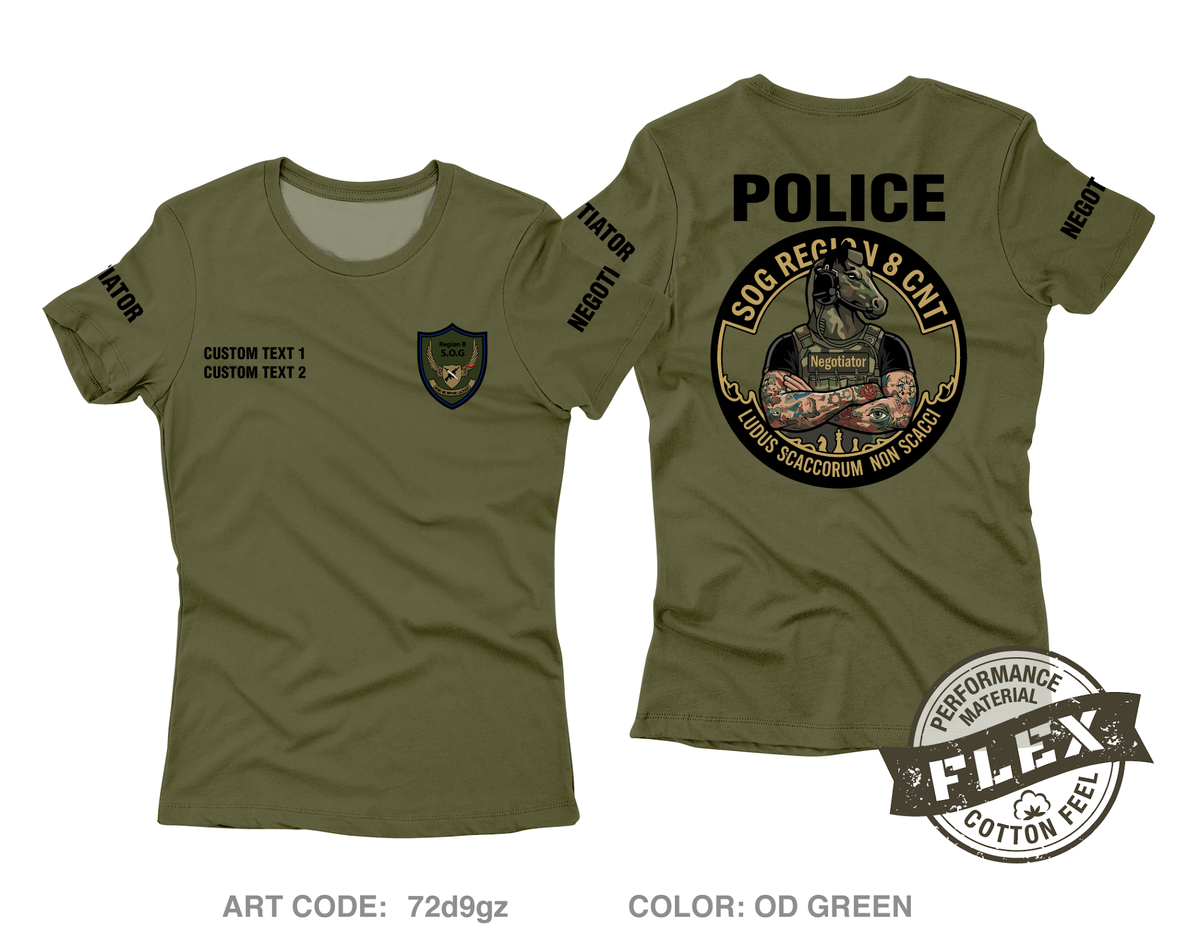 CUSTOM Region 8 HNT Core Women's SS Flex Performance Tee - 72d9gz
