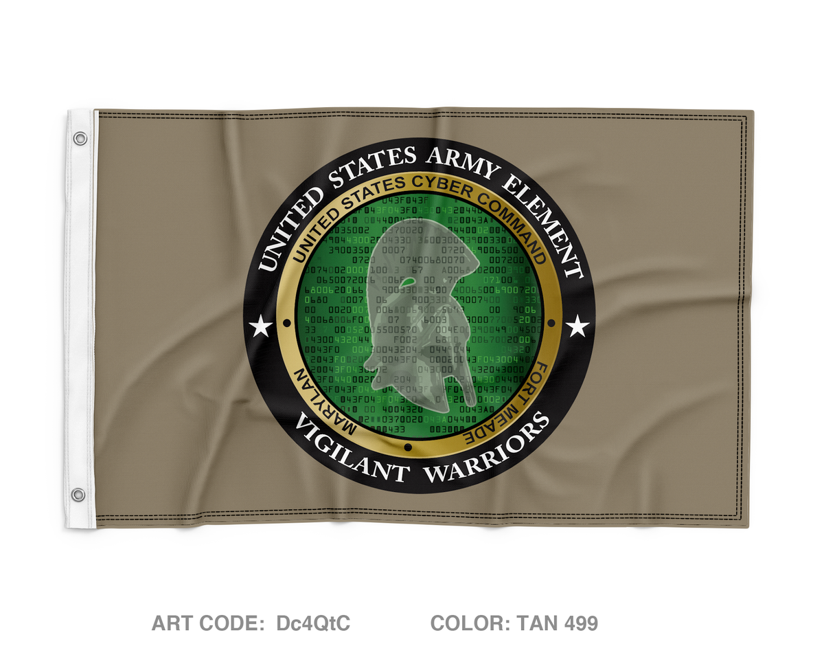 United States Army Element, CYBERCOM Wall Flag - Dc4QtC