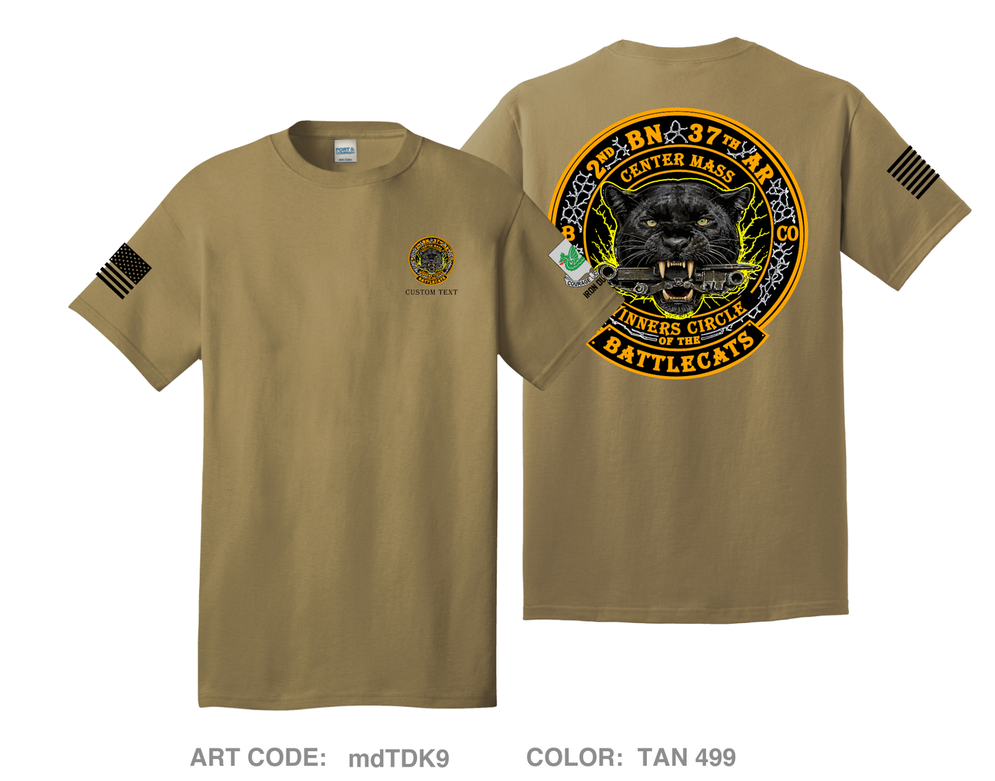 CUSTOM 2-37 / BattleCat Comfort Unisex Cotton SS Tee - mdTDK9