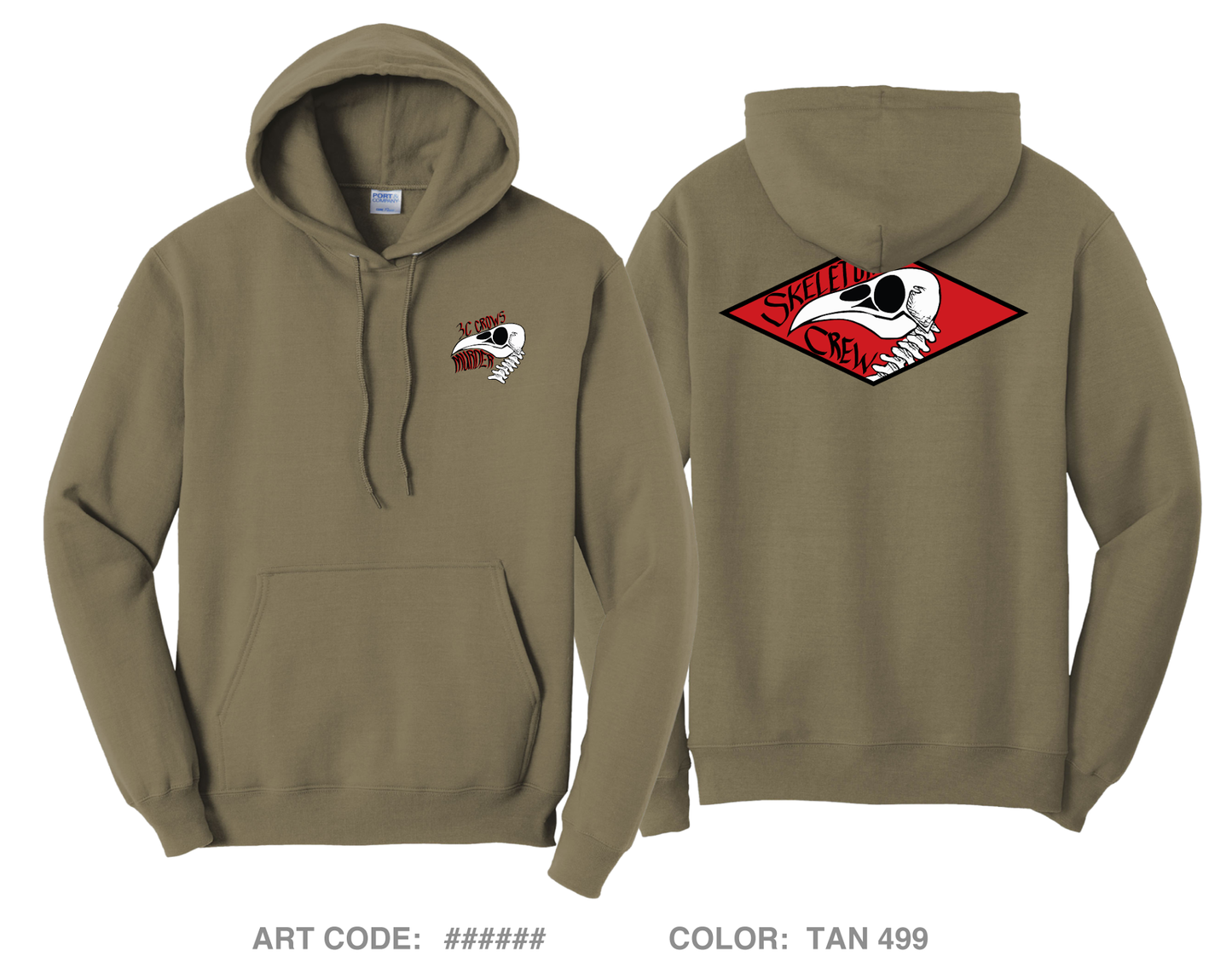Crow PLT/3-319 AFAR Comfort Unisex Hooded Sweatshirt - dhaSPh