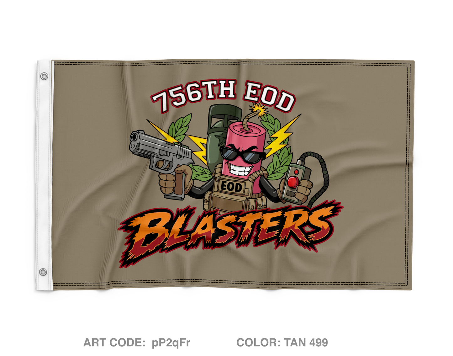 756 EOD Company Wall Flag - pP2qFr