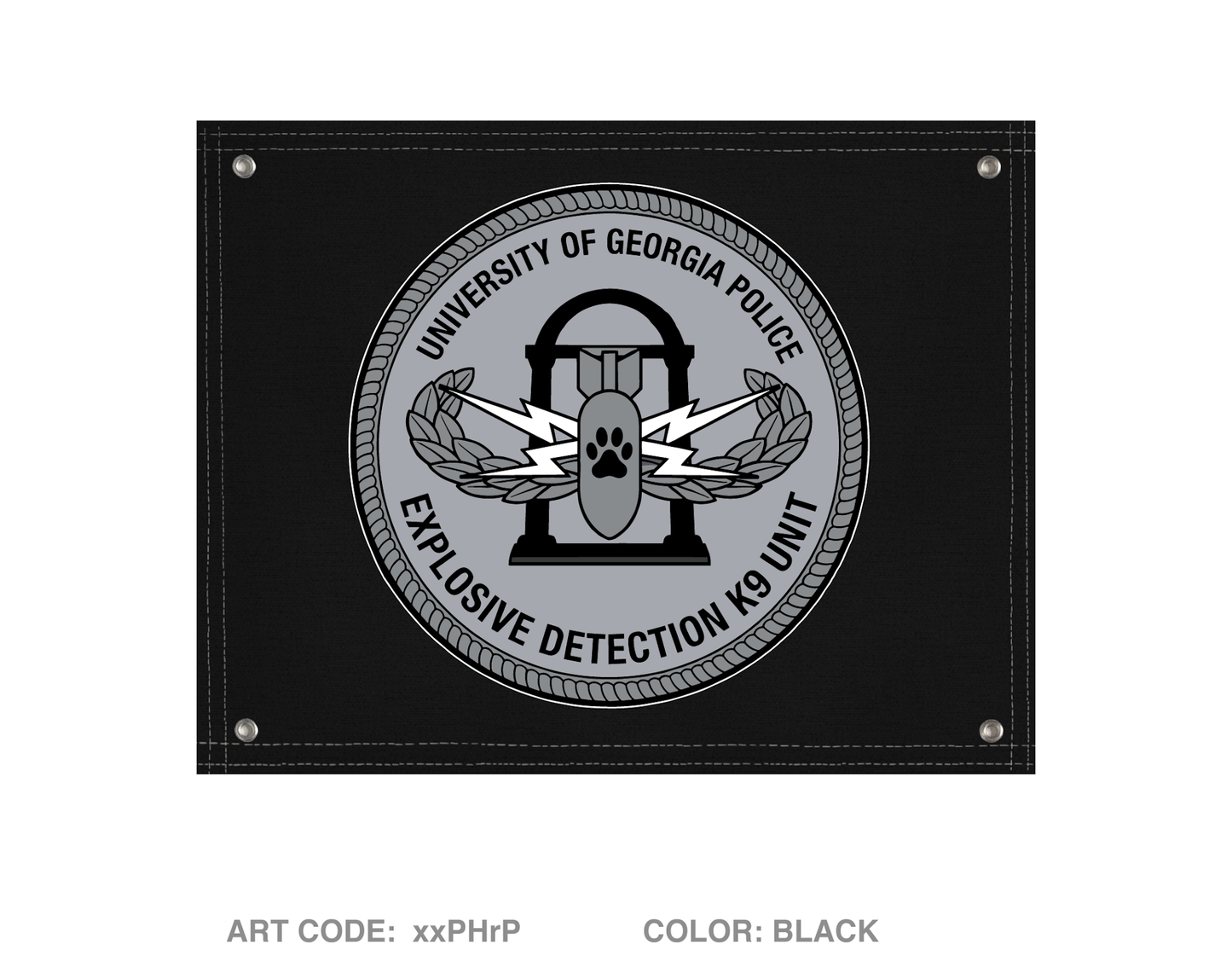 University of Georgia EOD K9 Unit Banner Flag - xxPHrP