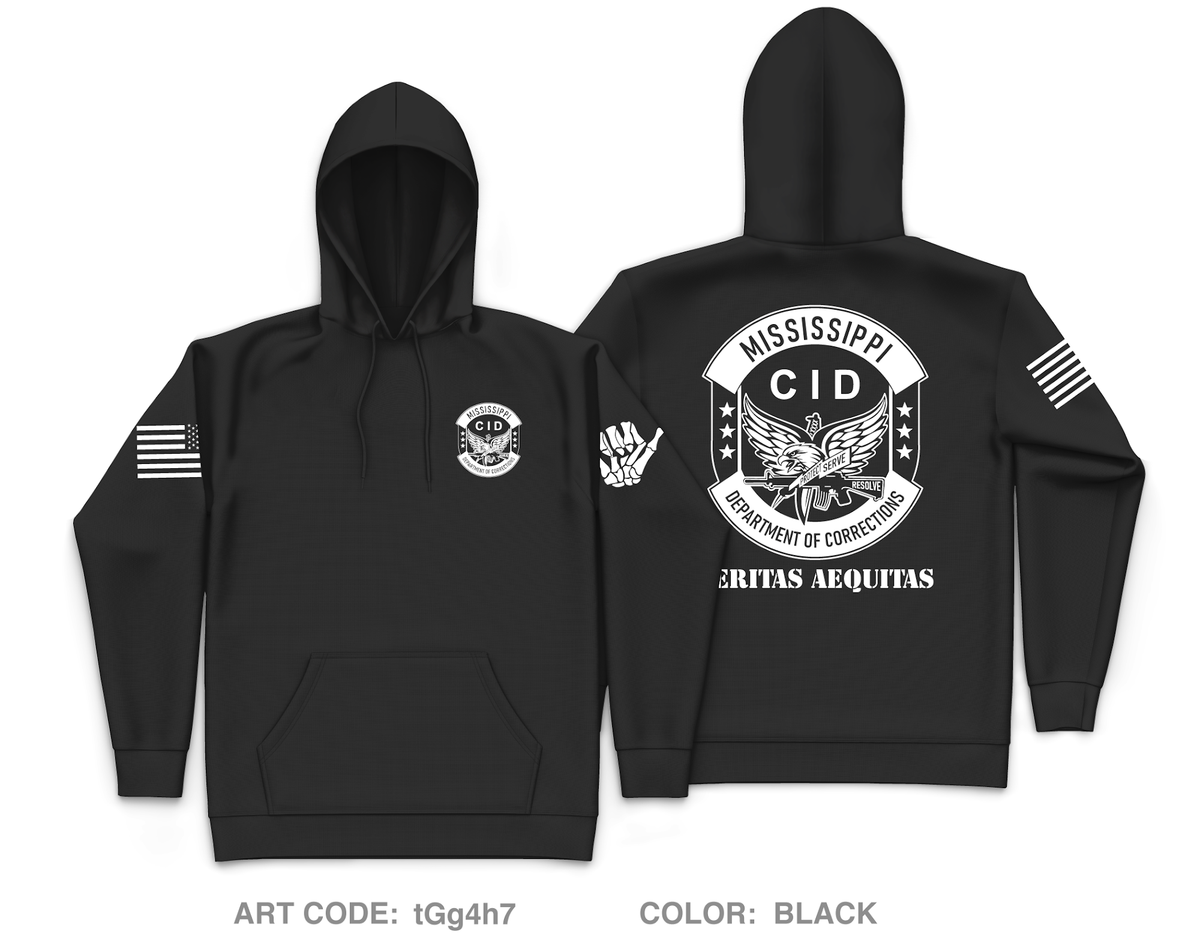Mississippi Department of Corrections CID Core Men's Hooded Performance Sweatshirt - tGg4h7