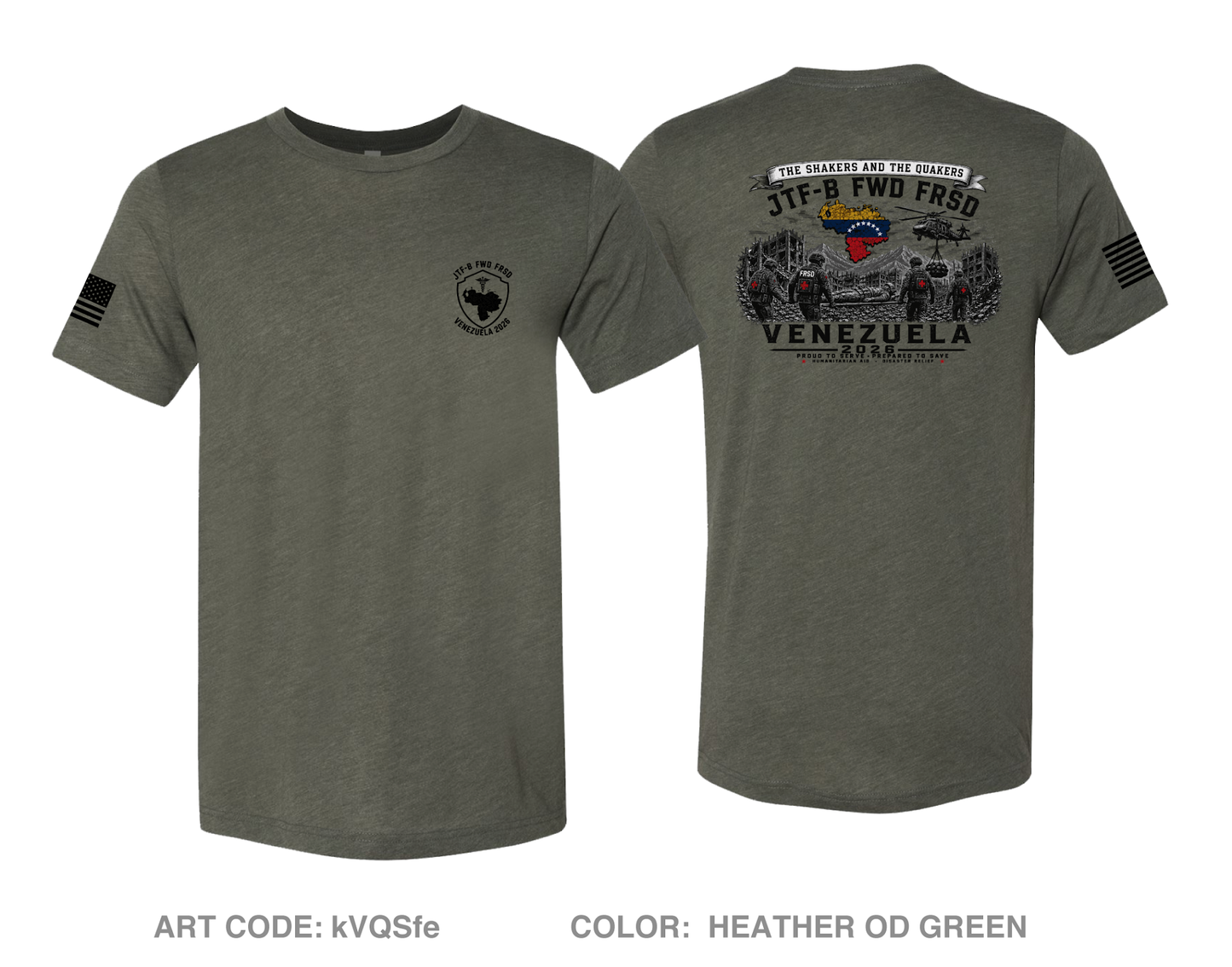 JTFB FRSD Venezuela Comfort Unisex Triblend SS Tee - kVQSfe