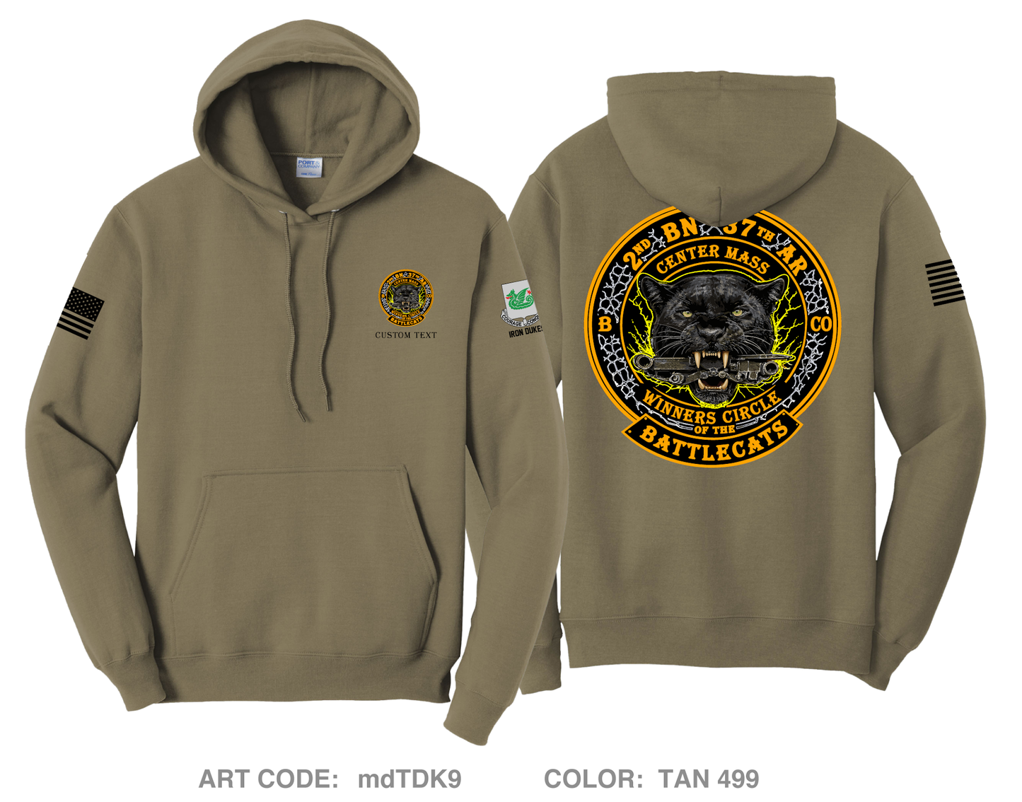 CUSTOM 2-37 / BattleCat Comfort Unisex Hooded Sweatshirt - mdTDK9