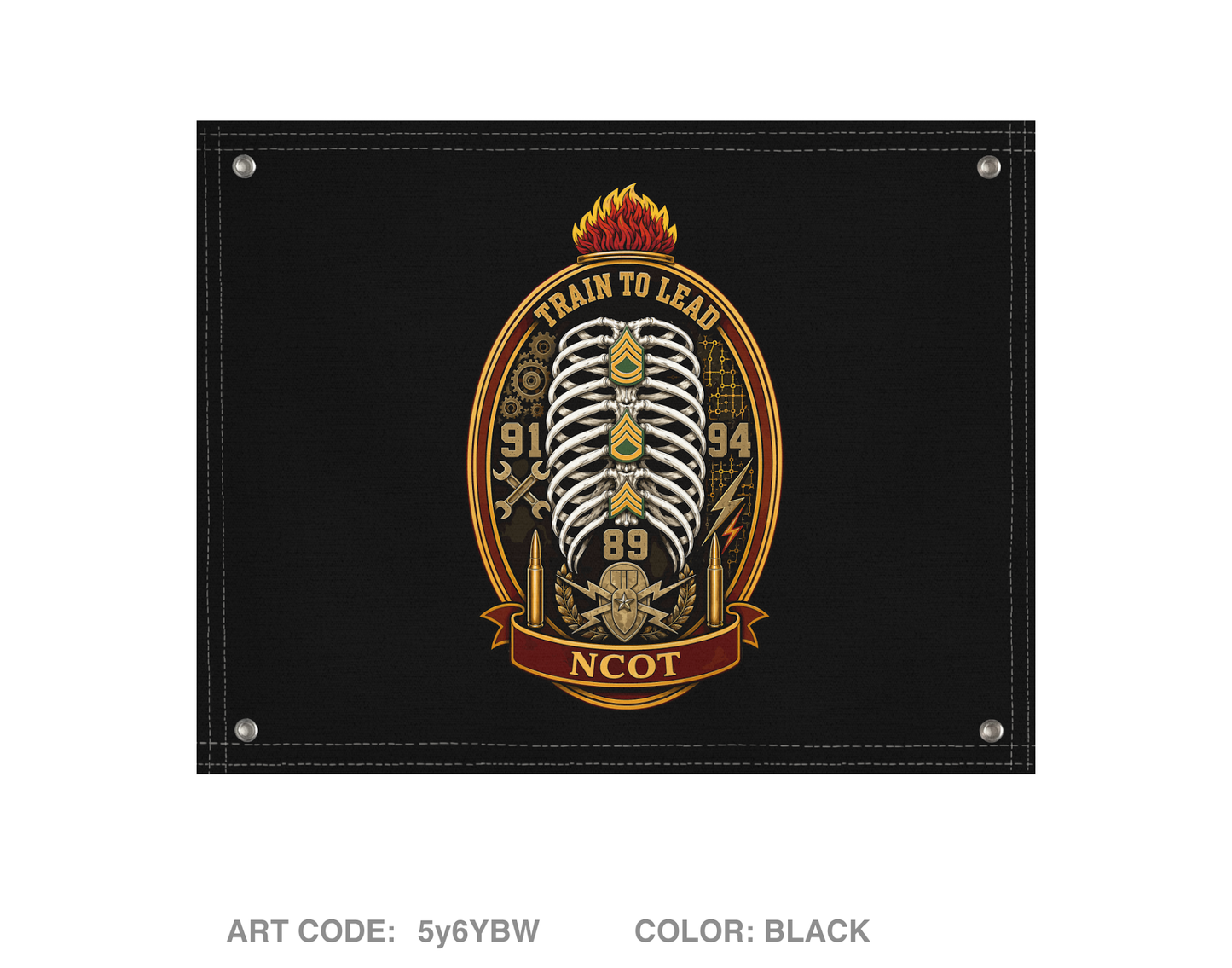 16th Ord Bn, NCOT Banner Flag - 5y6YBW