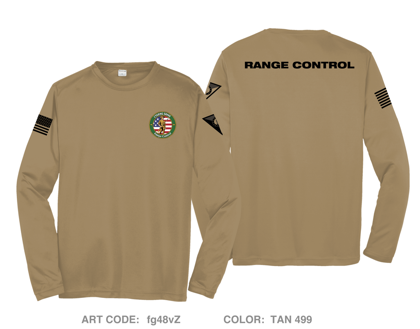 CTARNG Range Control Hi-Tech Performance Unisex LS Tee - fg48vZ
