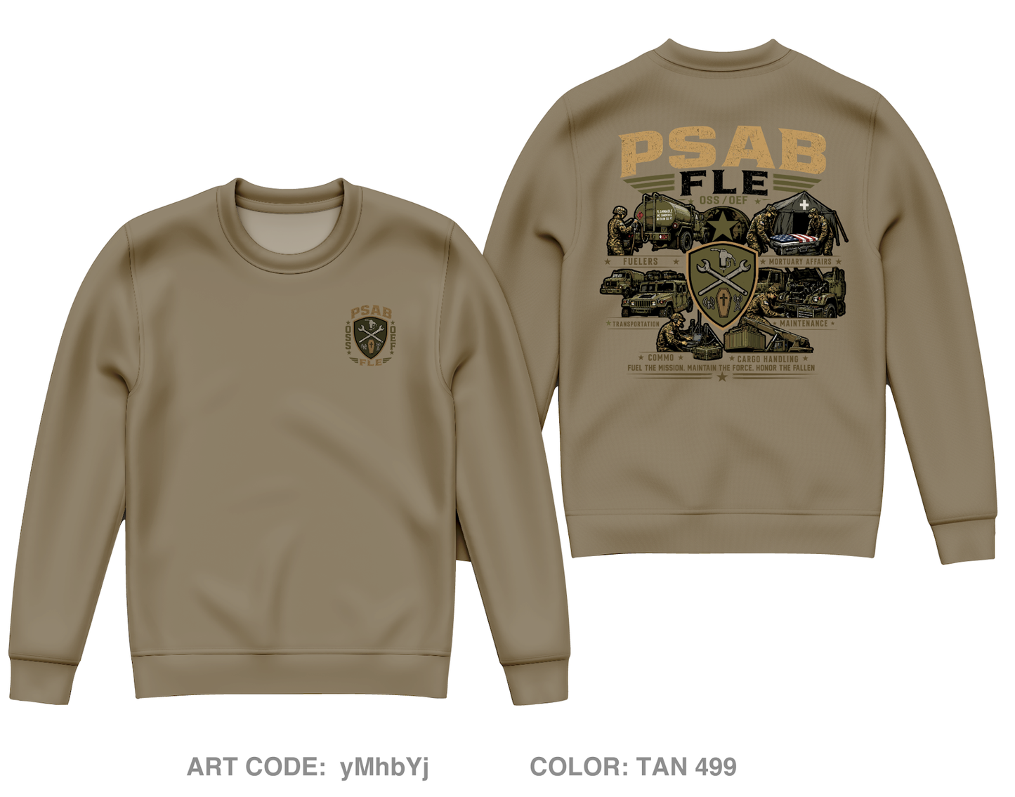FLE PSAB Core Men's Crewneck Performance Sweatshirt - yMhbYj