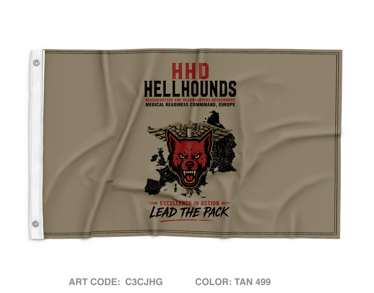 HHD, Medical Readiness Command, Europe Wall Flag - C3CJHG