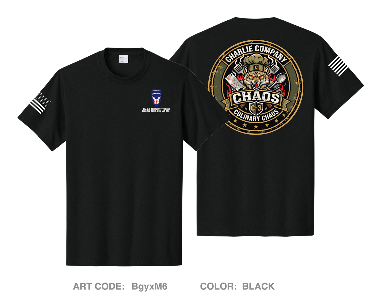 Charlie Company, 17th DSSB Comfort Unisex Cotton SS Tee - BgyxM6