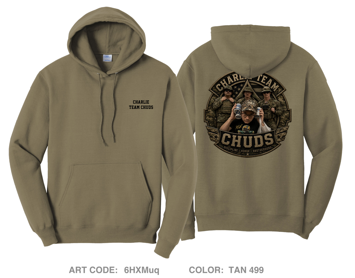 233rd Charlie Team Comfort Unisex Hooded Sweatshirt - 6HXMuq