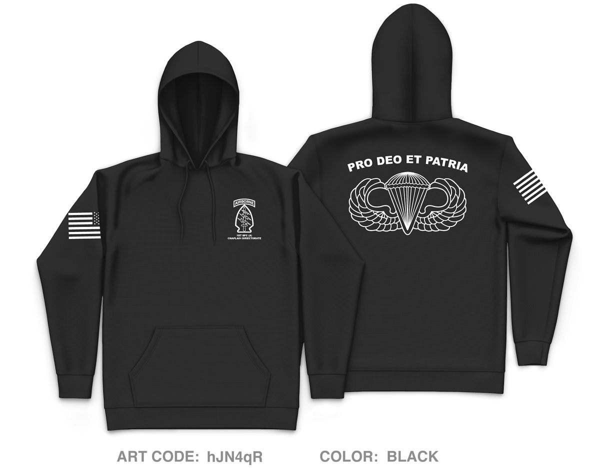 1st Special Forces Command Chaplain Section Core Men's Hooded Performance Sweatshirt - hJN4qR