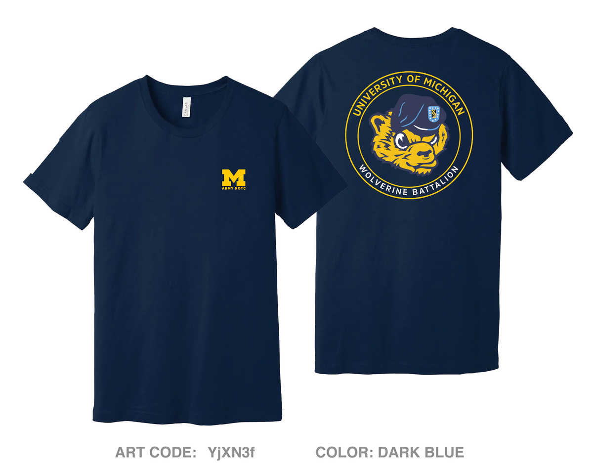 University of Michigan Army ROTC Comfort Unisex Cotton SS Tee - YjXN3f