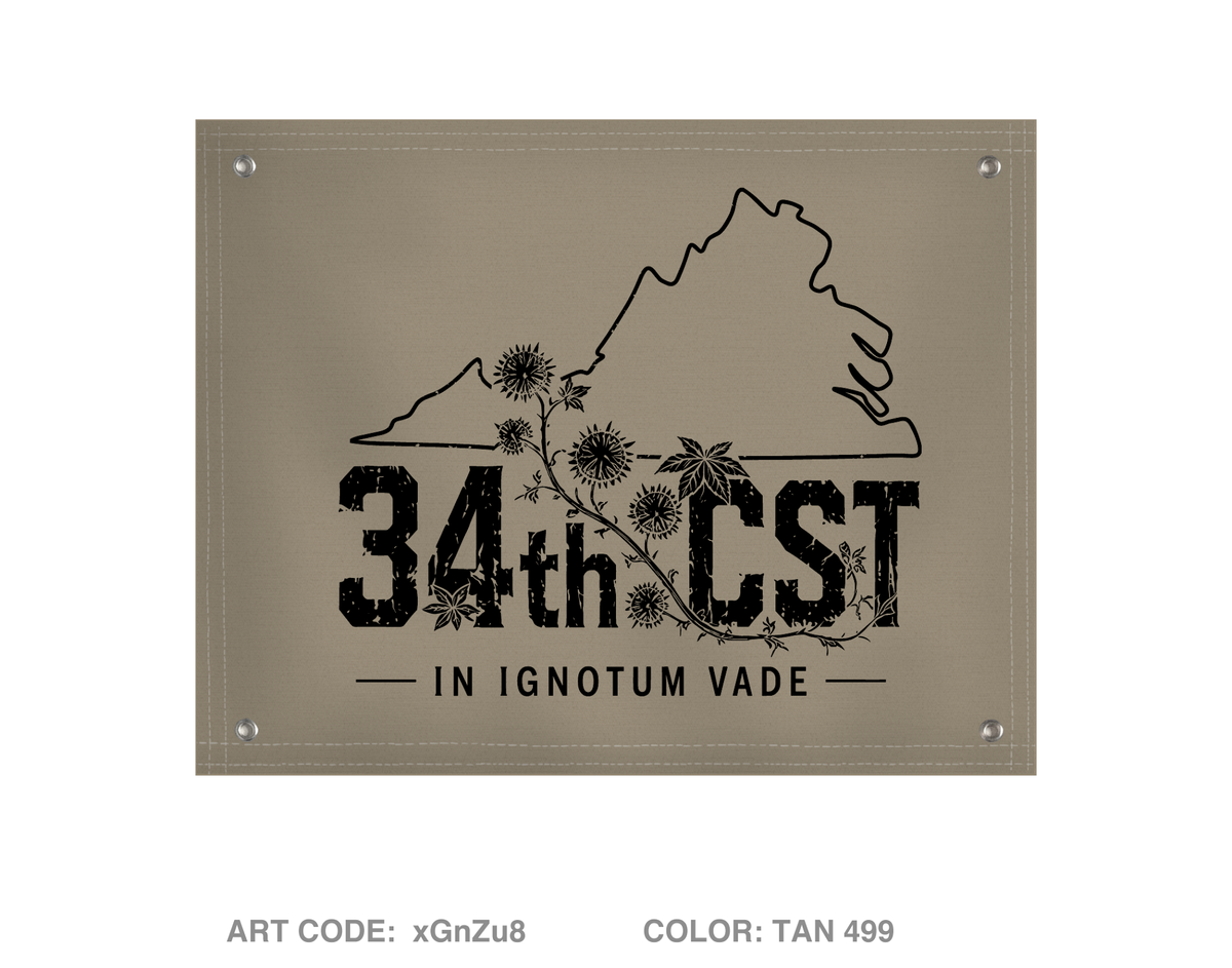 34th Civil Support Team Banner Flag - xGnZu8